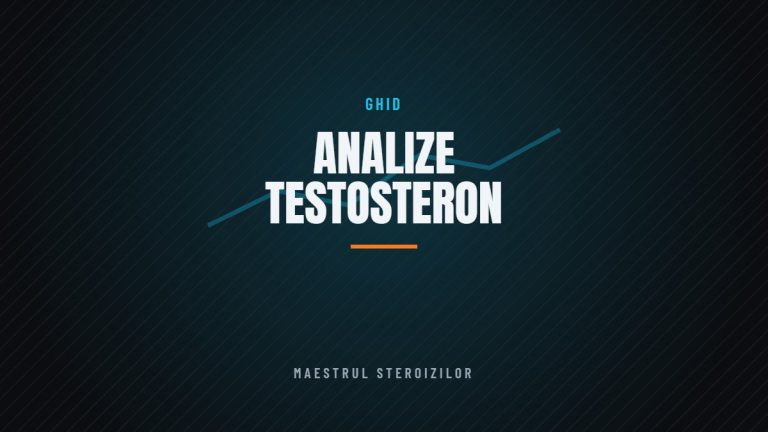 Grafică cu un grafic ascendent, ilustrând ghidul despre analizele pentru testosteron