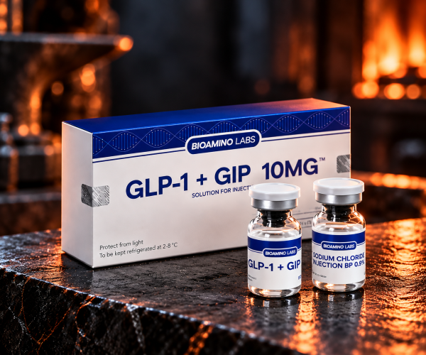 GLP-1 + GIP 10 mg – flacon (BioAmino Labs) GLP-1 plus GIP 10 mg flacon cu tirzepatidă, BioAmino Labs