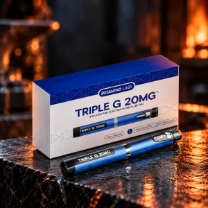 Triple G 20 mg – pen preumplut (BioAmino Labs) Triple G 20 mg pen preumplut cu retatrutidă, BioAmino Labs